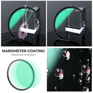 K&F Concept 82mm NANO-X Magnetic MRC-ND1000 / MRC-CPL / MRC-UV Filtre Seti - Thumbnail