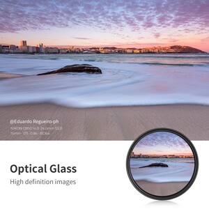 K&F Concept 82mm B-SERIES ND2-ND400 (1 ile 9 Stop) ND Filtre - Thumbnail