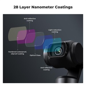 K&F Concept DJI Osmo Pocket 4P İçin 16 Parça Filtre Seti (Black Mist 1/4 + Black Mist 1/8 + UV + Işık Kirliliği Azaltma + CPL) - Thumbnail