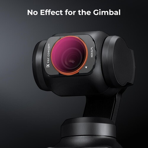 K&F Concept DJI Osmo Pocket 4P İçin 4 Parça ND/PL Filtre Seti (ND8/PL, ND16/PL, ND32/PL, ND64/PL) (Plastik)
