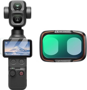 K&F Concept - K&F Concept DJI Osmo Pocket 4P İçin Işık Kirliliği Önleyici Filtre (Anti-Light Pollution) (Metal)