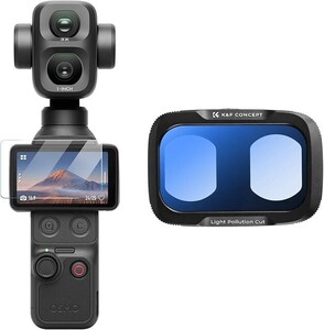 K&F Concept - K&F Concept DJI Osmo Pocket 4P İçin Işık Kirliliği Önleyici Filtre (Anti-Light Pollution) (Plastik)