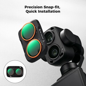 K&F Concept DJI Osmo Pocket 4P İçin Mist VND Filtre (ND2-32 & Black Mist 1/4) - Thumbnail
