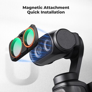 K&F Concept - K&F Concept Insta360 Luna Ultra İçin 16 Parça Filtre Seti (Black Mist 1/4 + Black Mist 1/8 + UV + Işık Kirliliği Azaltma + CPL) (1)