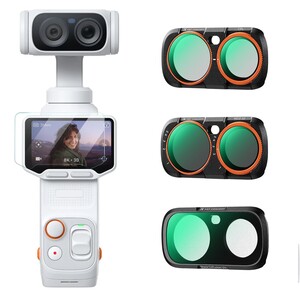 K&F Concept - K&F Concept Insta360 Luna Ultra İçin 3 Parça Filtre Seti (CPL + Black Mist 1/4 + ND2-32)