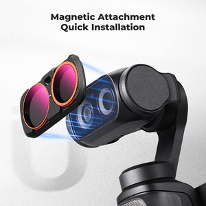 K&F Concept - K&F Concept Insta360 Luna Ultra İçin 4 Parça ND/PL Filtre Seti (ND8/PL, ND16/PL, ND32/PL, ND64/PL) (1)