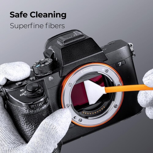 K&F Concept KF1959 24mm Full Frame 14 Parçalı Çift Başlı Temizlik Çubuğu Seti