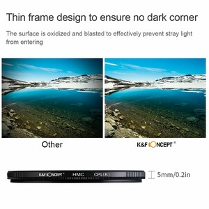 K&F Concept NANO-K SERIES 77mm HMC-CPL Filtre Ultra İnce Çok Kaplamalı - Thumbnail