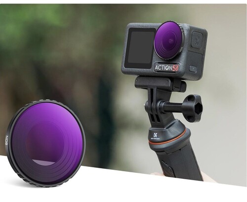 K&F concept NANO-X ND8 (3 stop) DJI Osmo Action 4 ve Osmo Action 5 Pro Lens Filtresi