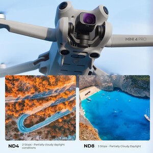 K&F DJI Mini 4 Pro ND Filtre 6 Parça Set (ND4 + ND8 + ND16 + ND32 + ND64 + ND1000) - Thumbnail