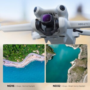 K&F DJI Mini 4 Pro ND Filtre 6 Parça Set (ND4 + ND8 + ND16 + ND32 + ND64 + ND1000) - Thumbnail