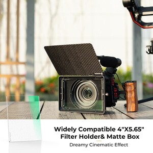 K&F NANO-X Black Mist 1/8 4x5.65 Filtre Tilta ve SmallRig ve Diğer Matbox ile Uyumlu 4mm HD Optik Cam - Thumbnail
