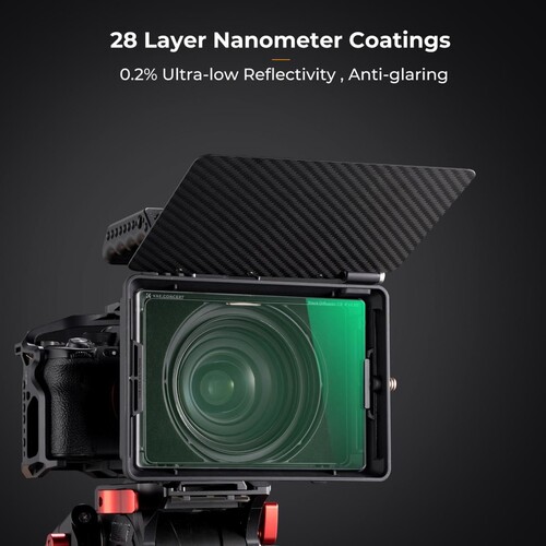 K&F NANO-X Black Mist 1/8 4x5.65 Filtre Tilta ve SmallRig ve Diğer Matbox ile Uyumlu 4mm HD Optik Cam
