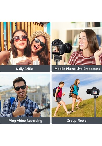 Kingjoy M080 Selfi Monopod Kablosuz Uzaktan Kumanda ile