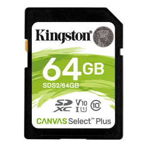 Kingston - Kingston 64GB 100MB/s V10 SD Hafıza Kartı Kingston - Kingston 64GB 100MB/s V10 SD Hafıza Kartı