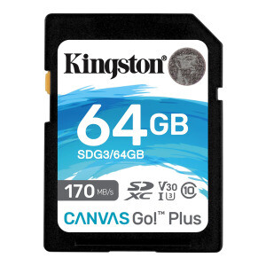 Kingston - Kingston 64GB 170MB/s V30 SD Hafıza Kartı Kingston - Kingston 64GB 170MB/s V30 SD Hafıza Kartı
