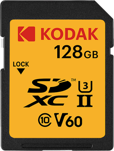 Kodak - Kodak 128GB UHS-II U3 V60 SD Hafıza Kartı (180MB/s - 150MB/s)