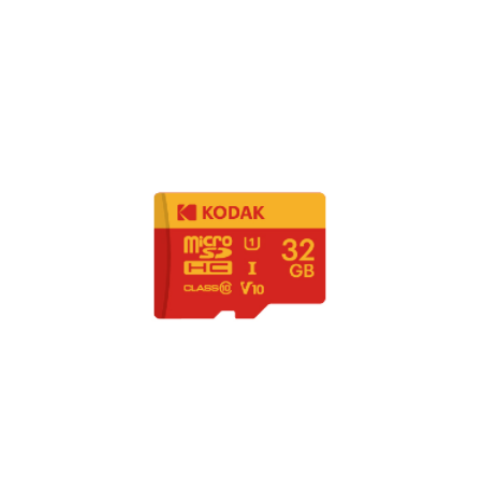 Kodak 32GB microSD Premium UHS-I C10 U1 V10 + SD Adaptör (Kırmızı)