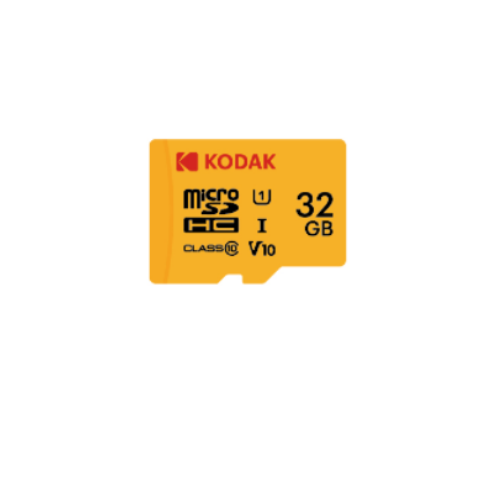 Kodak 32GB microSD Premium UHS-I C10 U1 V10 + SD Adaptör (Sarı)