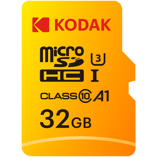 Kodak 32GB microSD Ultra UHS-I U3/V30/A1 + SD Adaptör (Sarı)