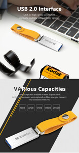 Kodak - Kodak 64GB 2.0 Metal USB Bellek (K122) (1)