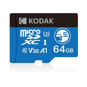 Kodak - Kodak 64GB microSD UHS-I U3/V30/A1 Hafıza Kartı (KD360) (1)
