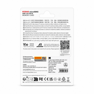 Kodak 64GB microSD UHS-I U3/V30/A1 Hafıza Kartı (KI330) - Thumbnail