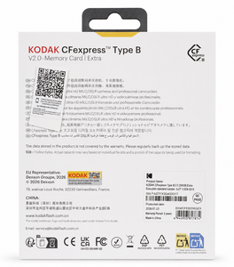 Kodak - Kodak Extra 256GB CF Express Type B 2.0 Hafıza Kartı (1700MB/s Okuma) (1)