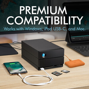 LaCie 28TB 2big Dock 2-Bay Thunderbolt 3 RAID Harici Harddisk - Thumbnail