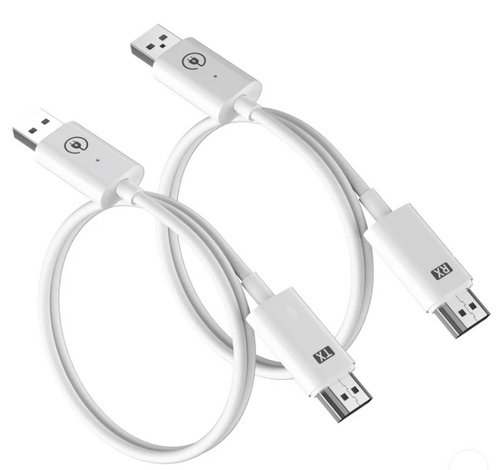 LEMORELE P100 1TX & 1RX Kablosuz HDMI/USB C Görüntü Aktarım Cıhazı