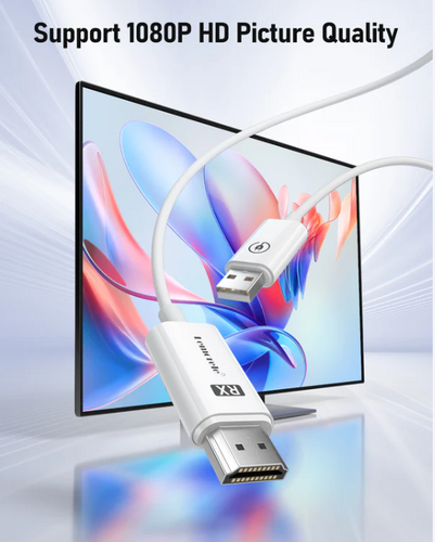 LEMORELE P100 1TX & 1RX Kablosuz HDMI/USB C Görüntü Aktarım Cıhazı