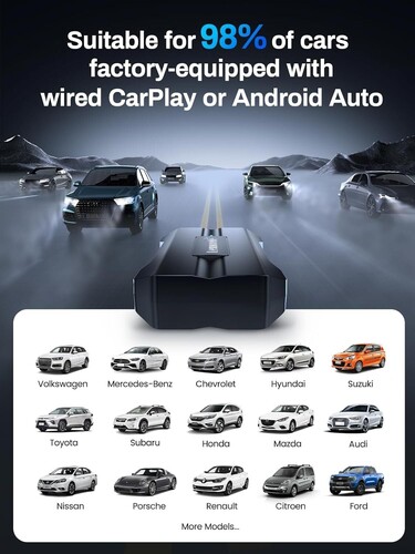 LEMORELE P80 Kablosuz CarPlay 5,8 GHz Android Auto Kablosuz Adaptör