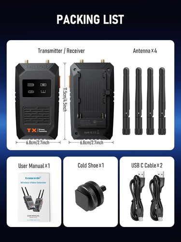 LEMORELE R1100 Ultra Kablosuz Video Görüntü Aktarıcı