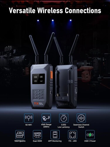 LEMORELE R1100 Ultra Kablosuz Video Görüntü Aktarıcı