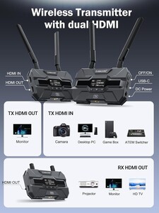 LEMORELE R200 1080 HDMI Kablosuz Görüntü Aktarım Cıhaz - Thumbnail
