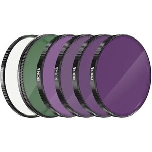 LENS FILTERS-6PACK COMPATIBLE WITH ANAMORPHIC & WIDE ANGLE LENS SNOW MIST 1/4,CPL, ND8, ND16, ND32, ND64 - Thumbnail