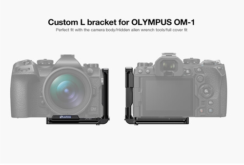 Leofoto LPO-OM-1 Siyah L-Plaka (OM SYSTEM OM-1)