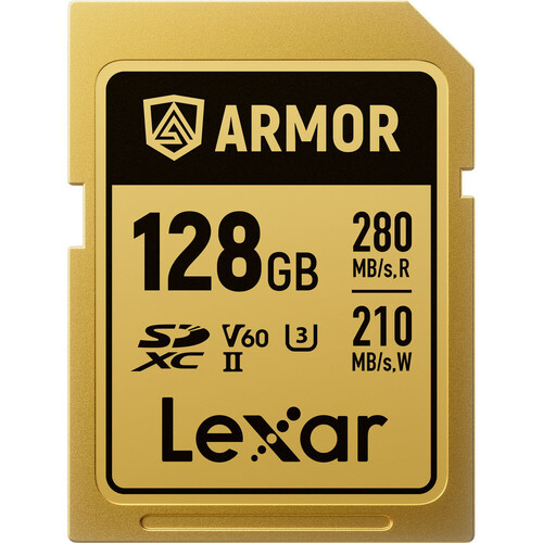 Lexar 128GB 280MB/s ARMOR GOLD Serisi SDXC UHS-II Hafıza Kartı