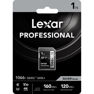 Lexar - Lexar 1TB Professional 1066x UHS-I SDXC Hafıza Kartı (Silver Serisi) Lexar - Lexar 1TB Professional 1066x UHS-I SDXC Hafıza Kartı (Silver Serisi)