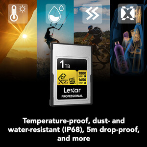 Lexar 1TB Professional GOLD CFexpress 4.0 Type A Hafıza Kartı - Thumbnail