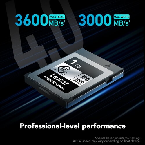 Lexar 1TB Professional SILVER CFexpress™ 4.0 Type B Hafıza Kartı