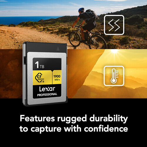 Lexar 1TB Profesyonel CFexpress Type B Hafıza Kartı (Gold Serisi