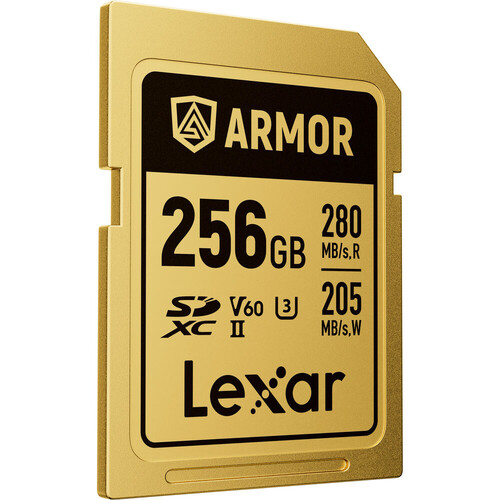Lexar 256GB 280MB/s ARMOR GOLD Serisi SDXC UHS-II Hafıza Kartı