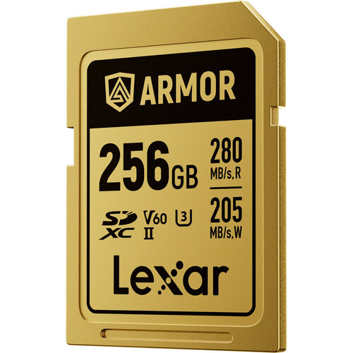Lexar 256GB 280MB/s ARMOR GOLD Serisi SDXC UHS-II Hafıza Kartı