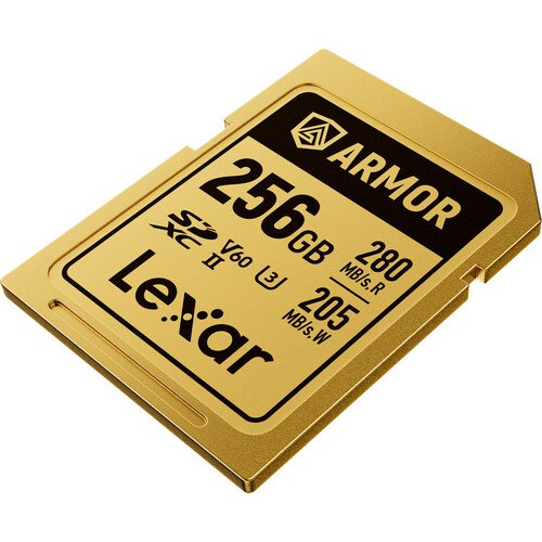 Lexar 256GB 280MB/s ARMOR GOLD Serisi SDXC UHS-II Hafıza Kartı