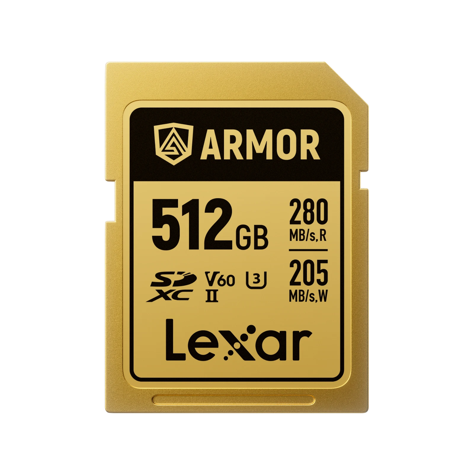 Lexar 512GB 280MB/s ARMOR GOLD Serisi SDXC UHS-II Hafıza Kartı