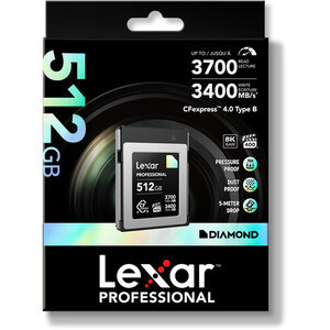 Lexar 512GB Professional CFexpress 4.0 Type B Hafıza Kart (Diamond Serisi) - Thumbnail