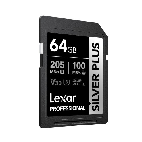 Lexar 64GB Profesyonel Silver Plus UHS-I SD Hafıza Kartı