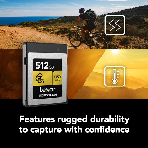 Lexar Pro CFexpress 512GB Type B Gold Hafıza Kartı