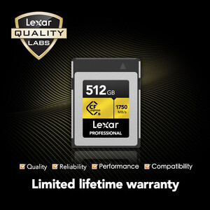 Lexar Pro CFexpress 512GB Type B Gold Hafıza Kartı - Thumbnail